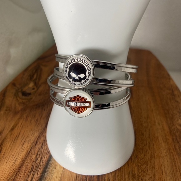 Harley-Davidson Snap Jewelry Cuff Bracelet - Picture 2 of 9